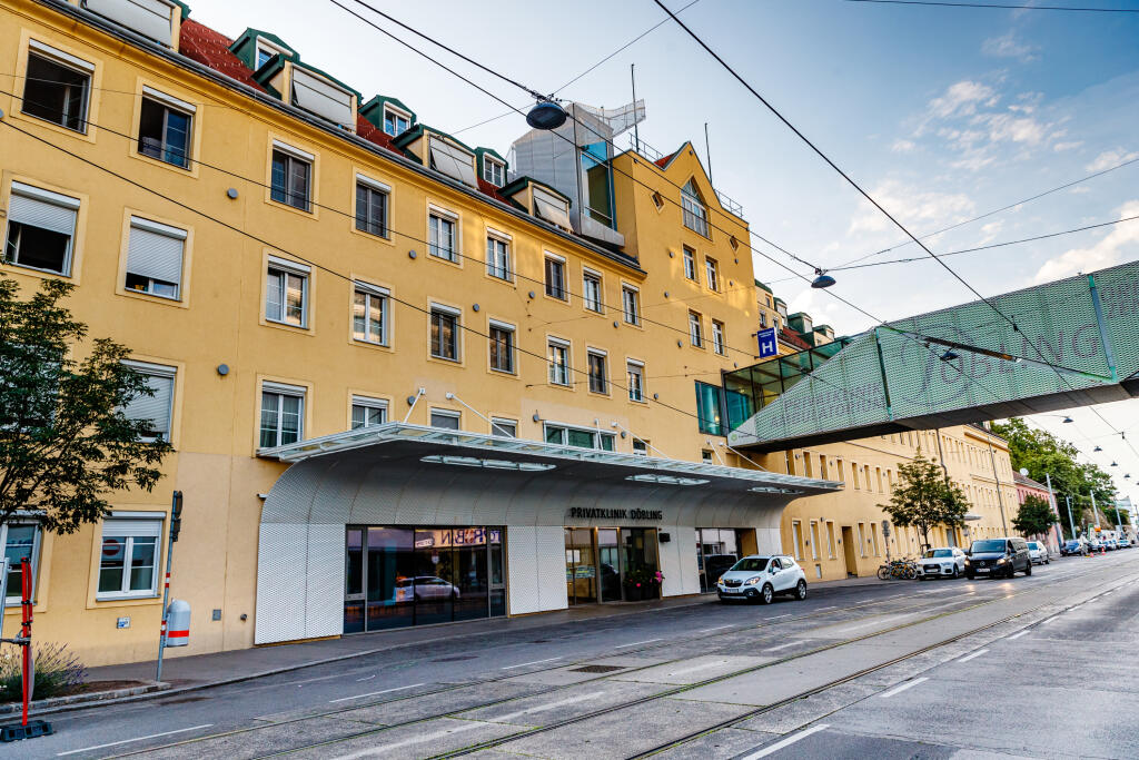Na snímke Privatklinik Döbling vo Viedni, pôrodnica, ktorú si vybrala bývalá slovenská tenistka Dominika Cibulková pre pôrod svojho prvého syna Jakuba.
