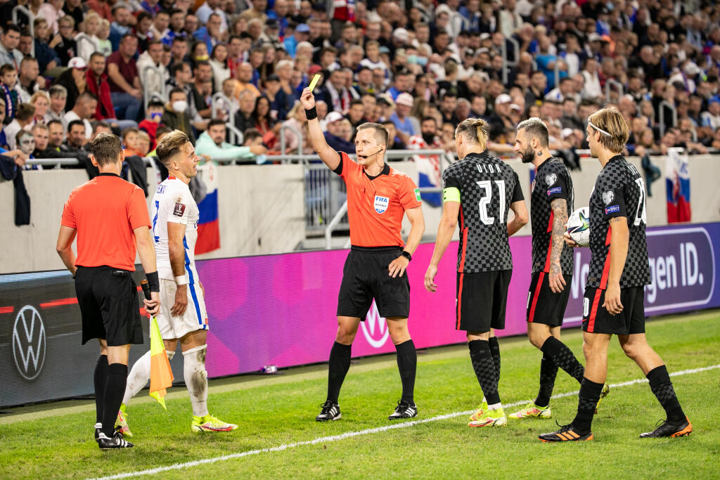 Kvalifikačný zápas o postup na Majstrovstvá sveta 2022 v Katare medzi Slovenskom a Chorvátskom.