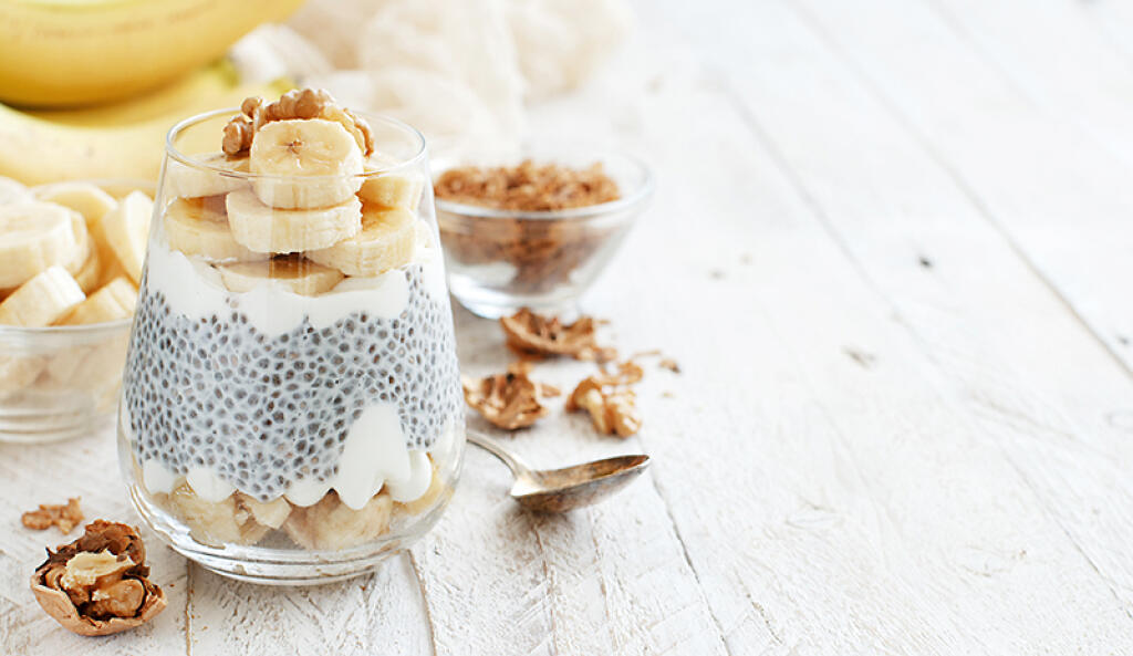 Exotický chia puding